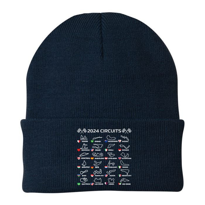 Formula Racing Open Wheel Race Car Fan World Circuits 2024 Beanie