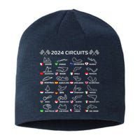 Formula Racing Open Wheel Race Car Fan World Circuits 2024 Sustainable Beanie