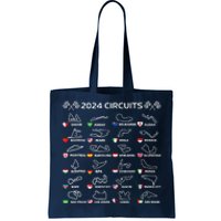 Formula Racing Open Wheel Race Car Fan World Circuits 2024 Tote Bag