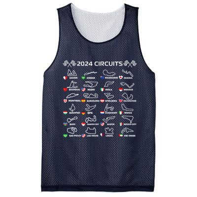 Formula Racing Open Wheel Race Car Fan World Circuits 2024 Mesh Reversible Basketball Jersey Tank