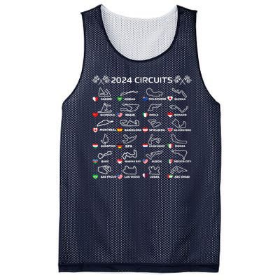 Formula Racing Open Wheel Race Car Fan World Circuits 2024 Mesh Reversible Basketball Jersey Tank