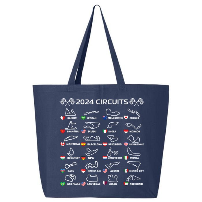 Formula Racing Open Wheel Race Car Fan World Circuits 2024 25L Jumbo Tote