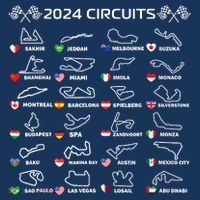 Formula Racing Open Wheel Race Car Fan World Circuits 2024 Zip Tote Bag