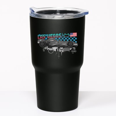 Formula Racing Open Wheel Car Las Vegas Circuit Usa Flag Tumbler