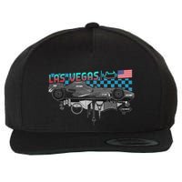 Formula Racing Open Wheel Car Las Vegas Circuit Usa Flag Wool Snapback Cap
