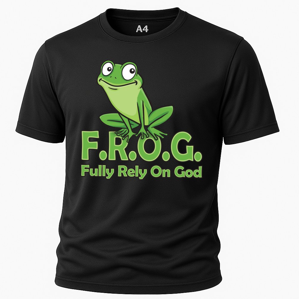 Frog Fully Rely On God Cooling Performance Crew T-Shirt