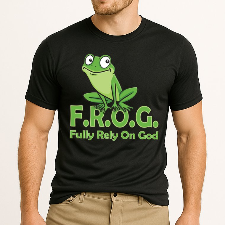 Frog Fully Rely On God Cooling Performance Crew T-Shirt