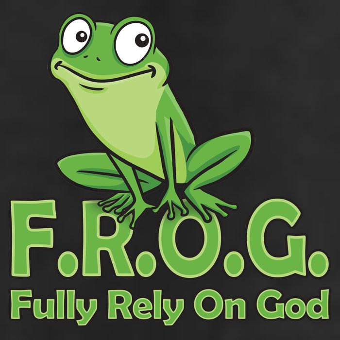 Frog Fully Rely On God Adult Drive Performance Visor
