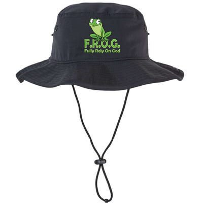 Frog Fully Rely On God Bucket Hat