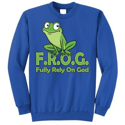 Frog Fully Rely On God Sweatshirt