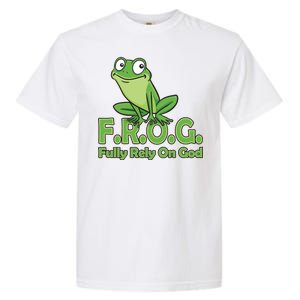 Frog Fully Rely On God Garment-Dyed Heavyweight T-Shirt