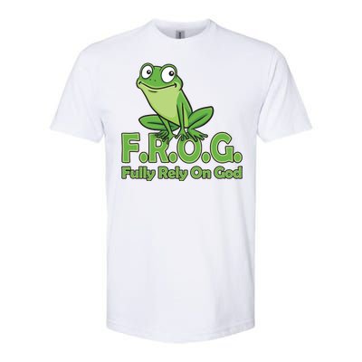 Frog Fully Rely On God Softstyle® CVC T-Shirt