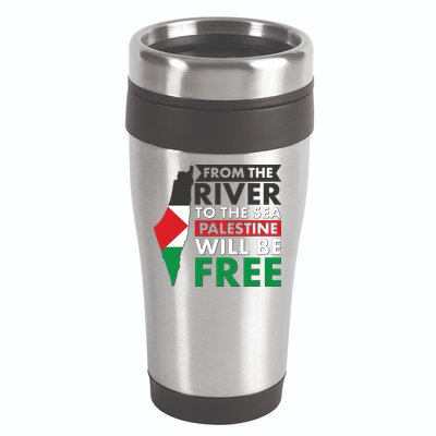 From The River To The Sea Palestine Will Be Free 16oz Travel Tumbler