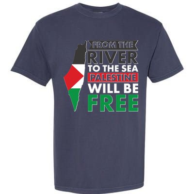 From The River To The Sea Palestine Will Be Free Garment-Dyed Heavyweight T-Shirt