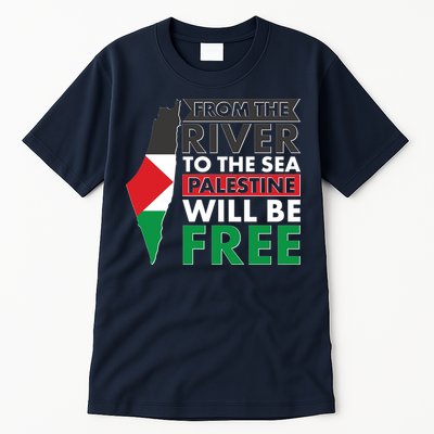 From The River To The Sea Palestine Will Be Free Tall T-Shirt