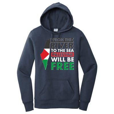 From The River To The Sea Palestine Will Be Free Women's Pullover Hoodie
