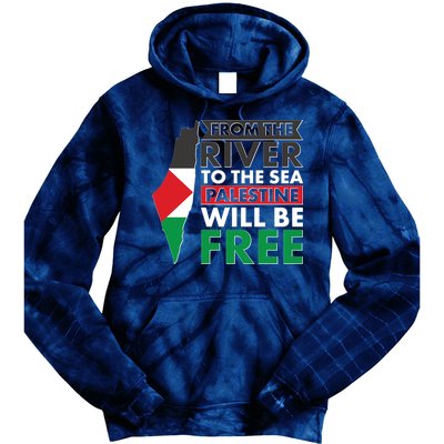 From The River To The Sea Palestine Will Be Free Tie Dye Hoodie