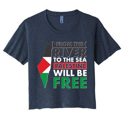 From The River To The Sea Palestine Will Be Free Crop Top
