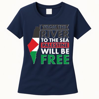 From The River To The Sea Palestine Will Be Free Womens T-Shirt