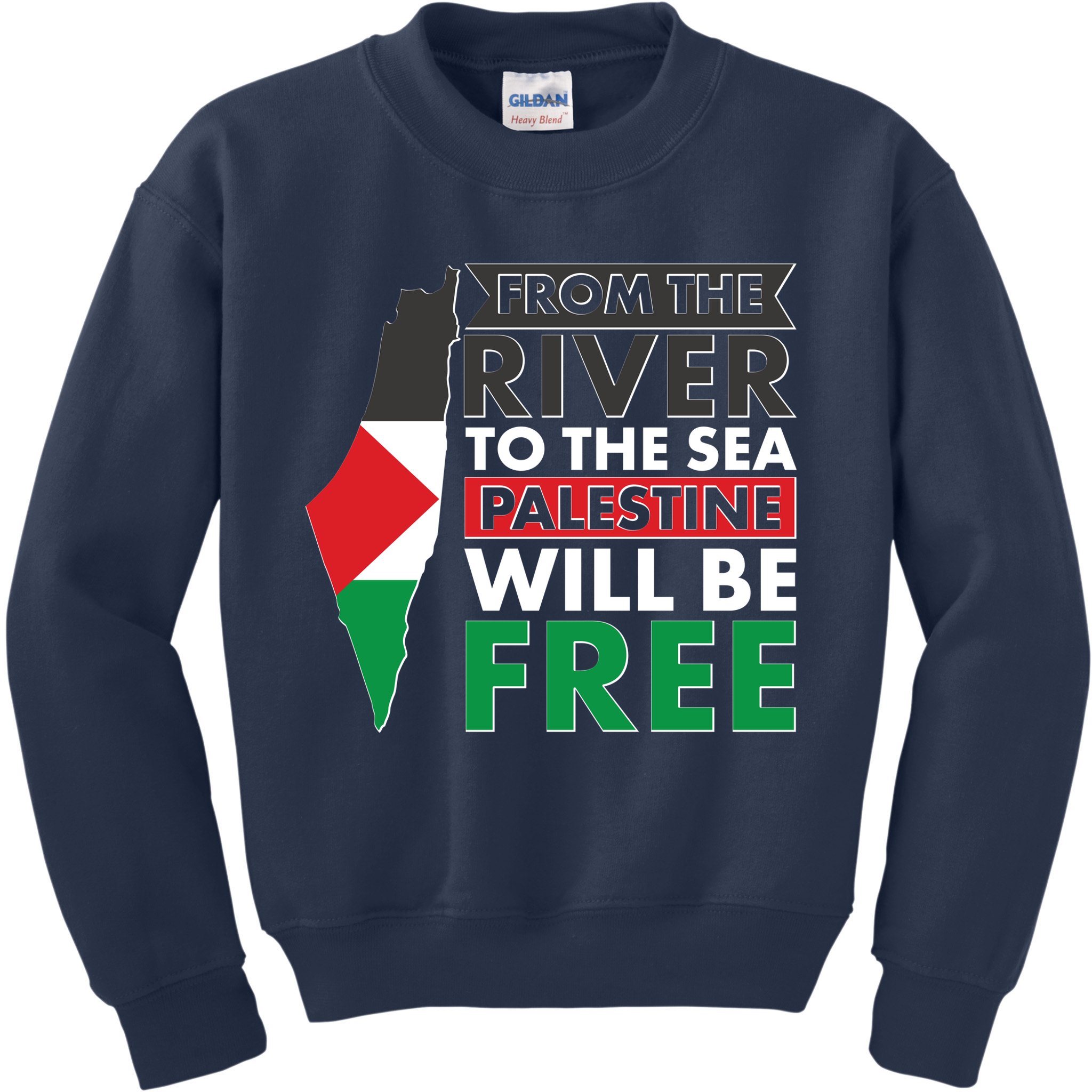 From The River To The Sea Palestine Will Be Free Kids Sweatshirt