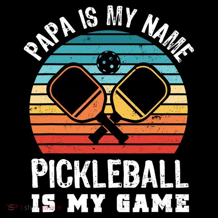 Funny Retro Papa Pickleball Sunset Gift Baby Bodysuit
