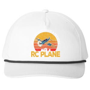 Funny Rc Plane Grandpa Model Airplane Pilot Retro Funny Gift Snapback Five-Panel Rope Hat