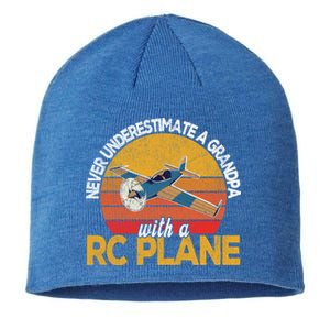 Funny Rc Plane Grandpa Model Airplane Pilot Retro Funny Gift Sustainable Beanie