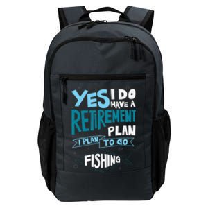 Fishing Retirement Plan Retired Gifts Grandpa Daily Commute Backpack