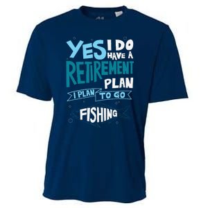 Fishing Retirement Plan Retired Gifts Grandpa Cooling Performance Crew T-Shirt