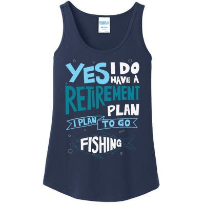 Fishing Retirement Plan Retired Gifts Grandpa Ladies Essential Tank