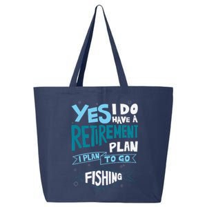 Fishing Retirement Plan Retired Gifts Grandpa 25L Jumbo Tote