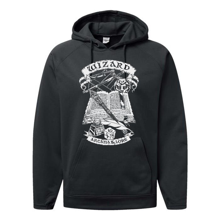 Fantasy Role Playing Game Wizard Performance Fleece Hoodie