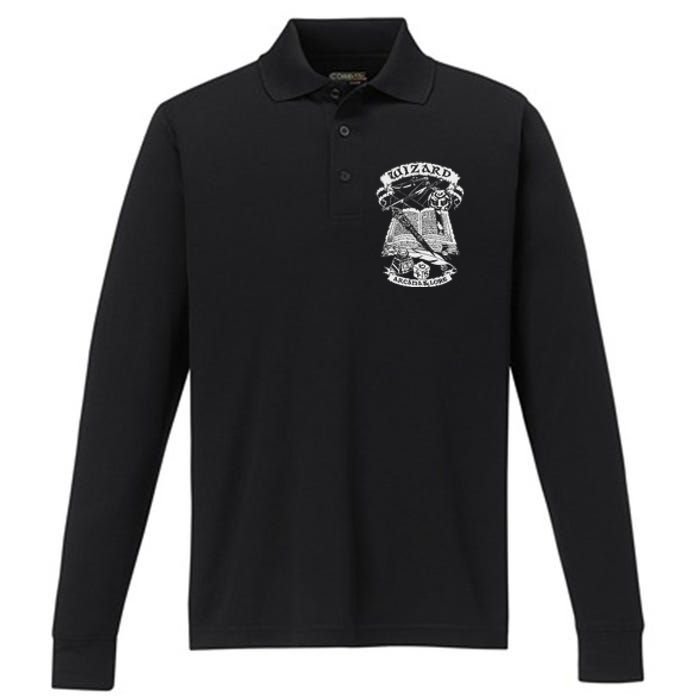 Fantasy Role Playing Game Wizard Performance Long Sleeve Polo