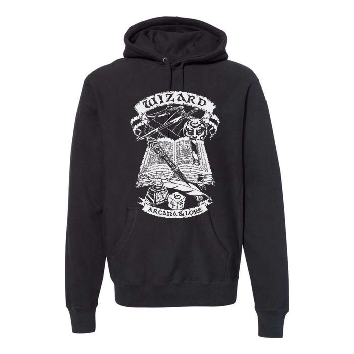 Fantasy Role Playing Game Wizard Premium Hoodie