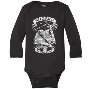 Fantasy Role Playing Game Wizard Baby Long Sleeve Bodysuit