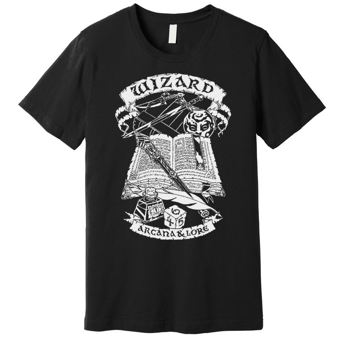 Fantasy Role Playing Game Wizard Premium T-Shirt