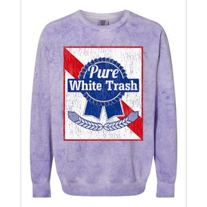 Funny Redneck Pure White Trash Colorblast Crewneck Sweatshirt