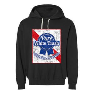 Funny Redneck Pure White Trash Garment-Dyed Fleece Hoodie