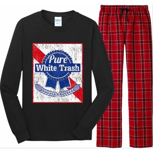 Funny Redneck Pure White Trash Long Sleeve Pajama Set