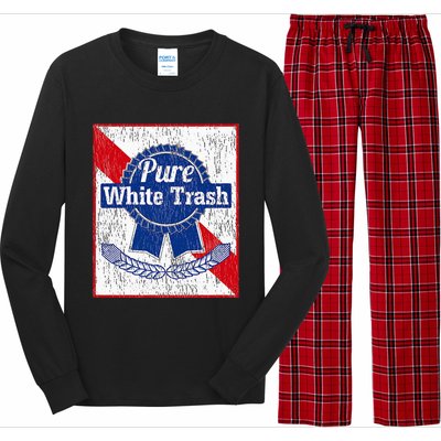 Funny Redneck Pure White Trash Long Sleeve Pajama Set