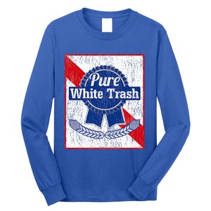 Funny Redneck Pure White Trash Long Sleeve Shirt