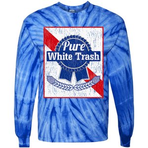 Funny Redneck Pure White Trash Tie-Dye Long Sleeve Shirt