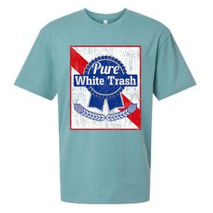 Funny Redneck Pure White Trash Sueded Cloud Jersey T-Shirt