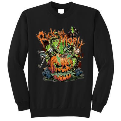 Funny Rick Pumpkin Halloween Sweatshirt