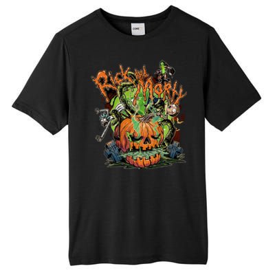 Funny Rick Pumpkin Halloween Tall Fusion ChromaSoft Performance T-Shirt