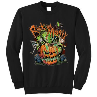 Funny Rick Pumpkin Halloween Tall Sweatshirt