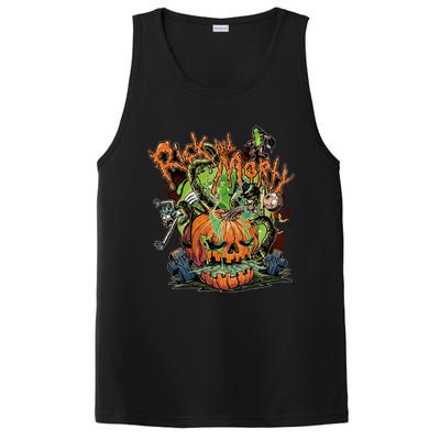 Funny Rick Pumpkin Halloween PosiCharge Competitor Tank