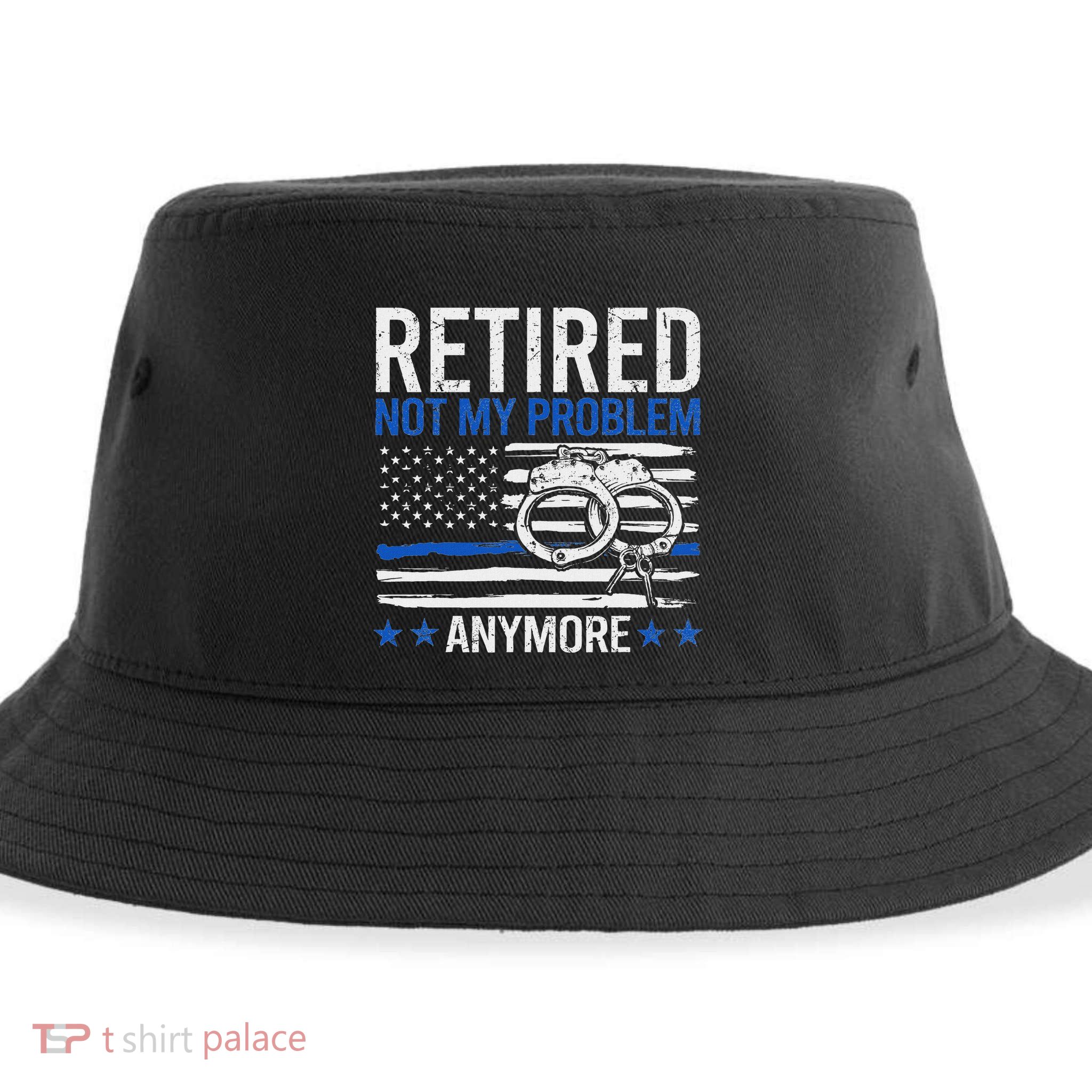 Funny Retired Police Officer Law Enforcement Retirement Sustainable Bucket Hat