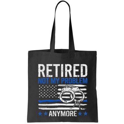 Funny Retired Police Officer Law Enforcement Retirement Bag