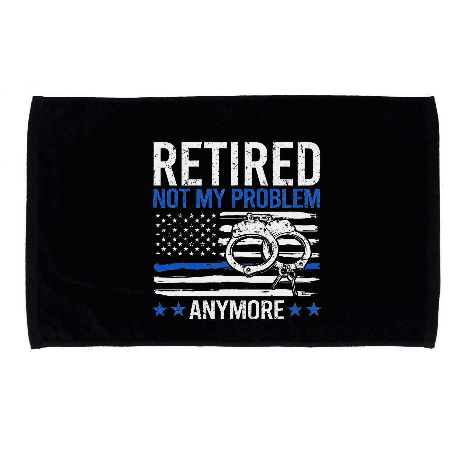 Funny Retired Police Officer Law Enforcement Retirement Microfiber Hand Towel